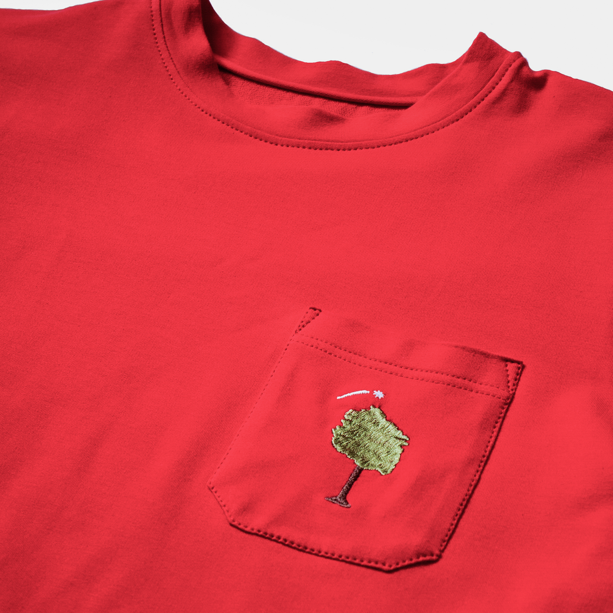 Basic Pocket T-Shirt (in Red)